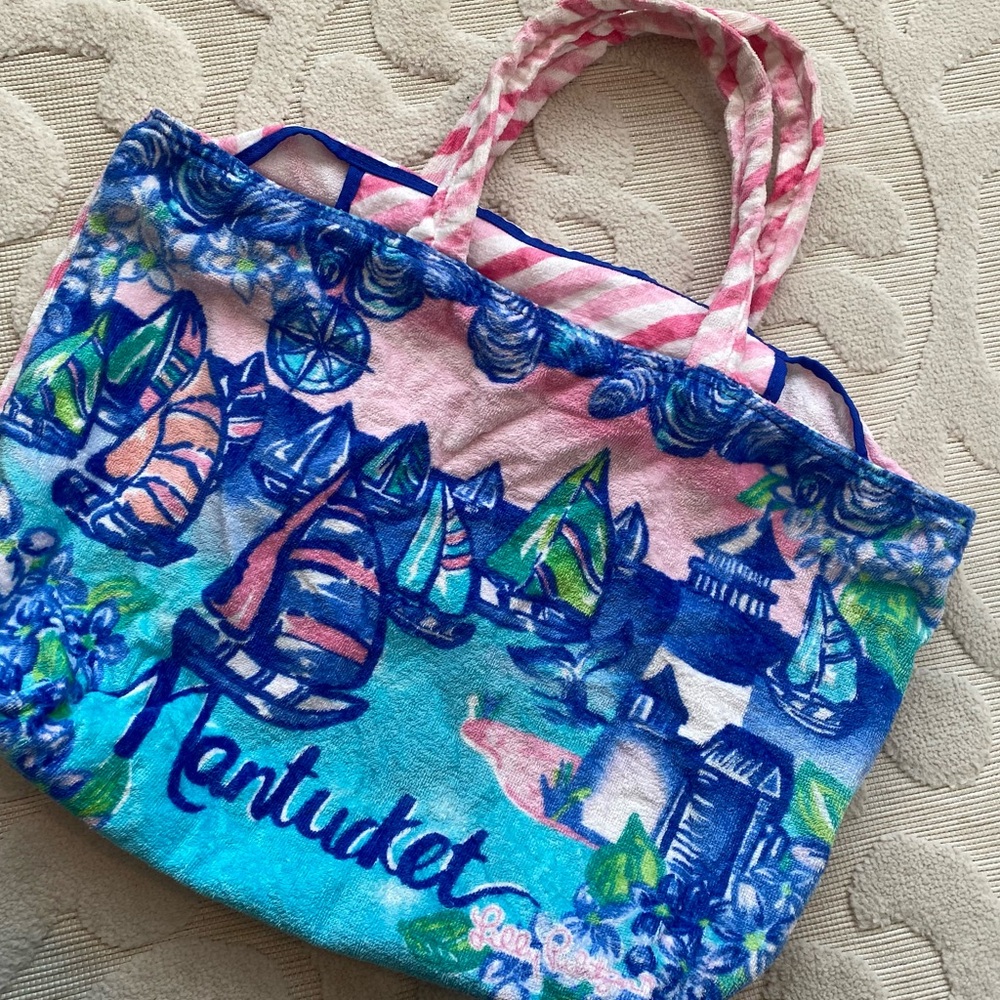 Lilly Pulitzer Towel Beach Bag